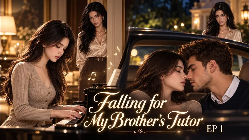 Falling for My Brother's Tutor —— GL AI 短剧视频封面