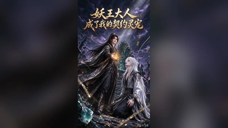 妖王成了我的契约灵宠 —— BL AI 短剧视频封面