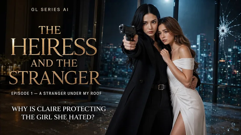 The Heiress and the Stranger —— GL AI 短剧视频封面